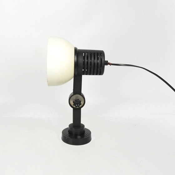 Image 1 of Vintage industriële verchroomd stalen wandlamp van Polam-Pułtusk, Polen 1970