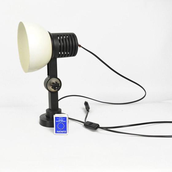 Image 1 of Vintage industriële verchroomd stalen wandlamp van Polam-Pułtusk, Polen 1970