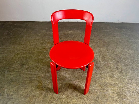 Image 1 of Set van 6 vintage stoelen Bruno Rey Kusch & Co jaren 1970 ontwerp nieuw gelakt