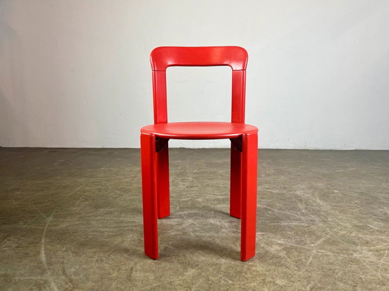 Image 1 of Set van 6 vintage stoelen Bruno Rey Kusch & Co jaren 1970 ontwerp nieuw gelakt