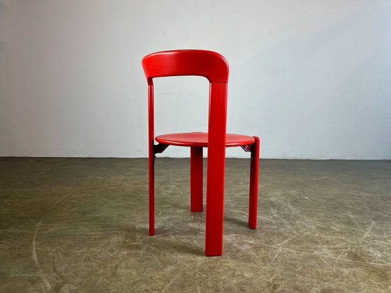 Image 1 of Set van 6 vintage stoelen Bruno Rey Kusch & Co jaren 1970 ontwerp nieuw gelakt