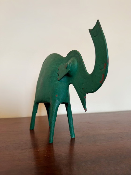 Image 1 of Sculptuur Metaal Olifant jaren 50