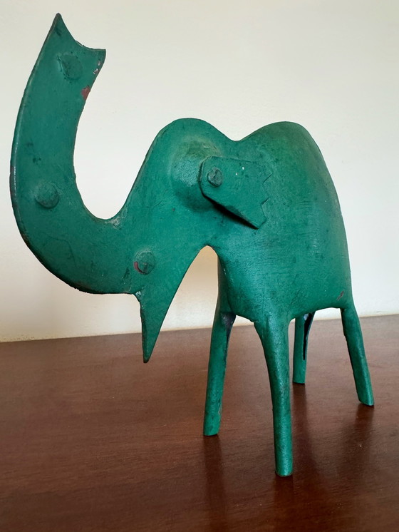 Image 1 of Sculptuur Metaal Olifant jaren 50