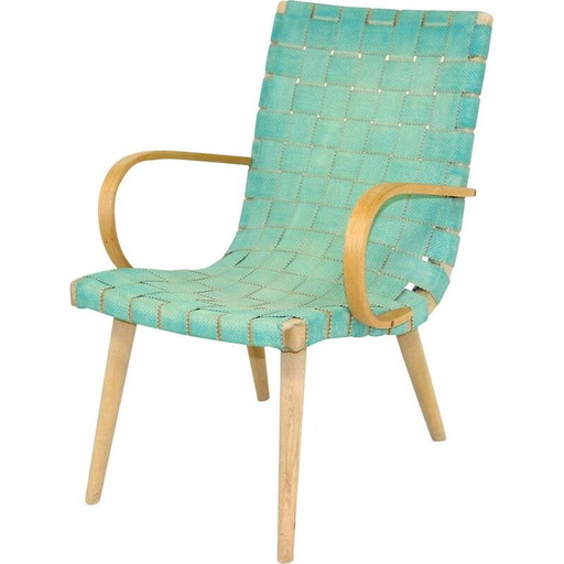 Vintage beukenhouten fauteuil, Zweden 1970