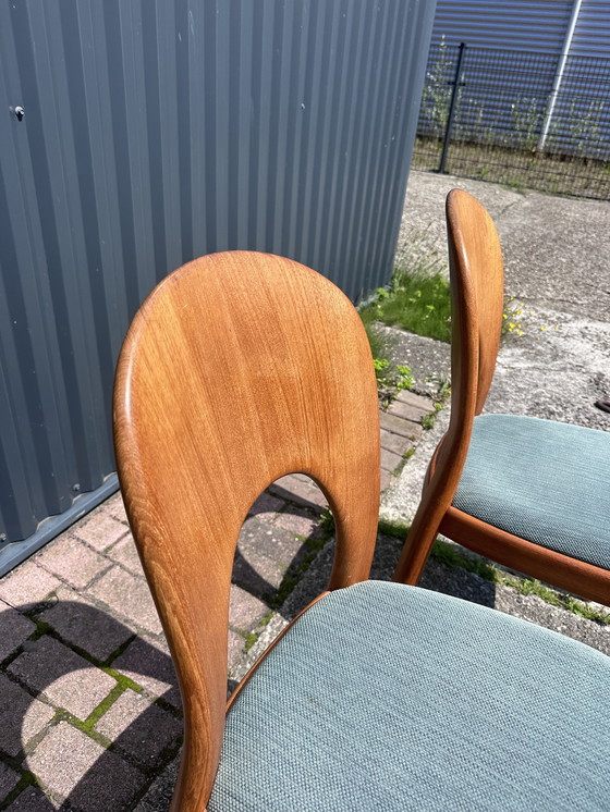 Image 1 of 4 X Vintage Koefoed Stoelen Design Eetkamerstoelen