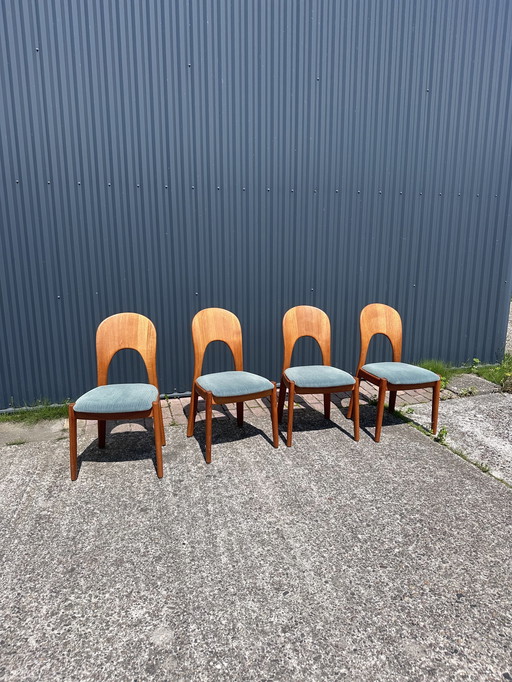 4 X Vintage Koefoed Stoelen Design Eetkamerstoelen