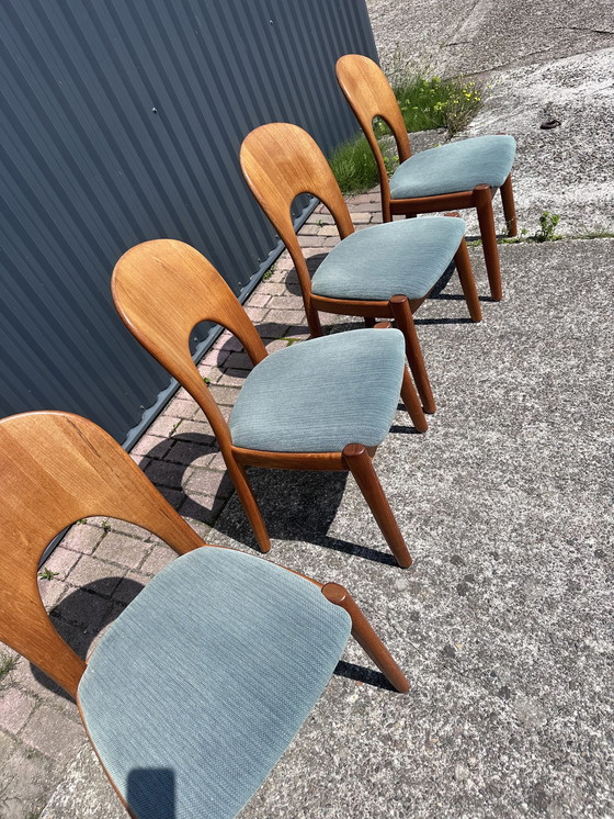 Image 1 of 4 X Vintage Koefoed Stoelen Design Eetkamerstoelen