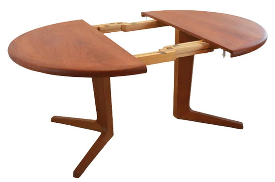 Image 1 of Vintage ronde eettafel verlengbaar Deens design