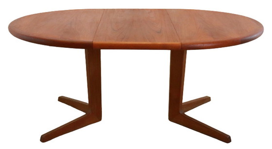 Image 1 of Vintage ronde eettafel verlengbaar Deens design
