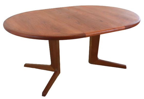 Image 1 of Vintage ronde eettafel verlengbaar Deens design