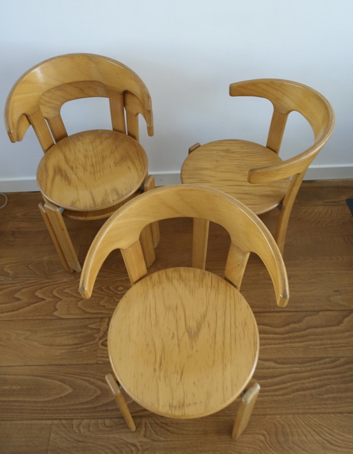 4x Bruno Rey eetkamerstoelen