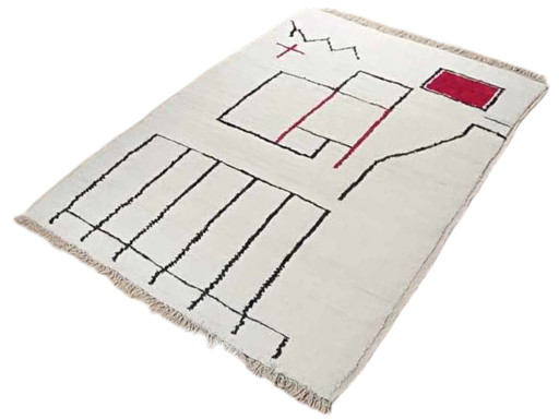 Berbertapijt Bohemien Wol Kleed Vloerkleed Berbertapijt Karpet Vintage Decoratie Tapijt