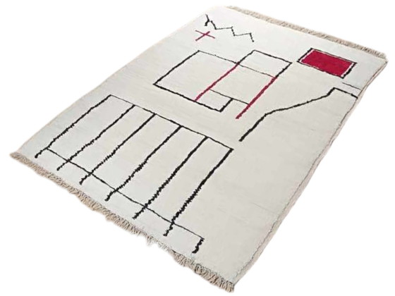 Image 1 of Berbertapijt Bohemien Wol Kleed Vloerkleed Berbertapijt Karpet Vintage Decoratie Tapijt