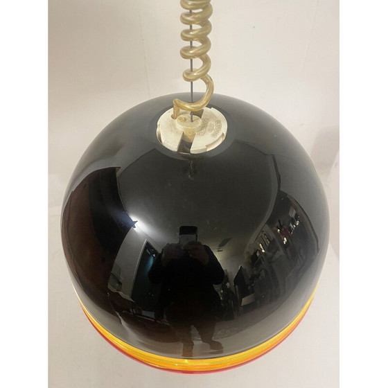 Image 1 of Paar murano glazen hanglampen uit de Mid Century van Roberto Pamio en Renato Toso voor Leucos, Italië 1970