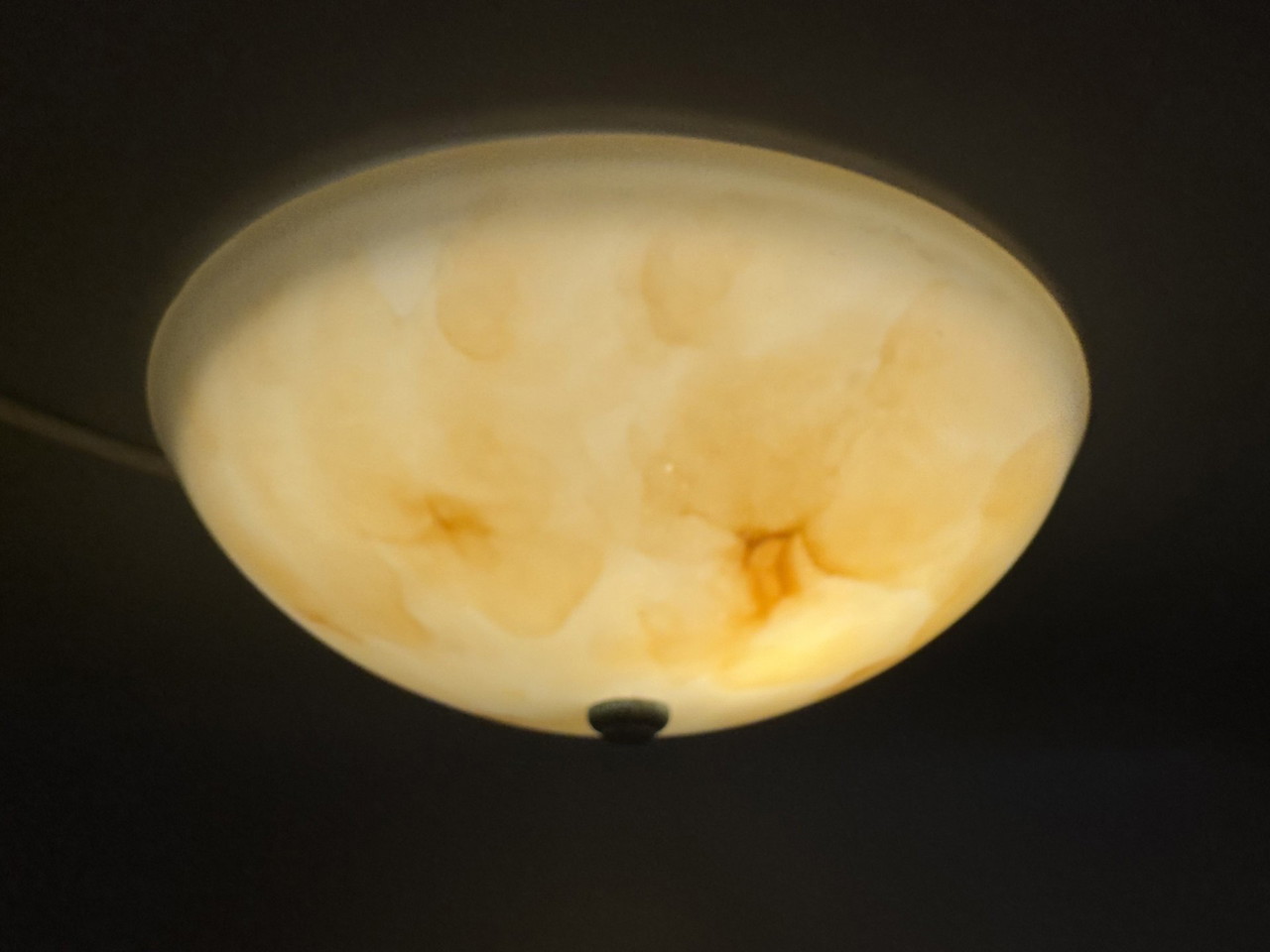 Vintage Marmeren Plafonnière