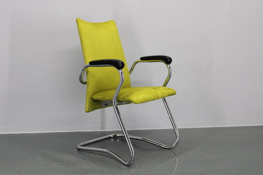 1970S Duitse buisvormige fauteuil of bureaustoel, gerestaureerd