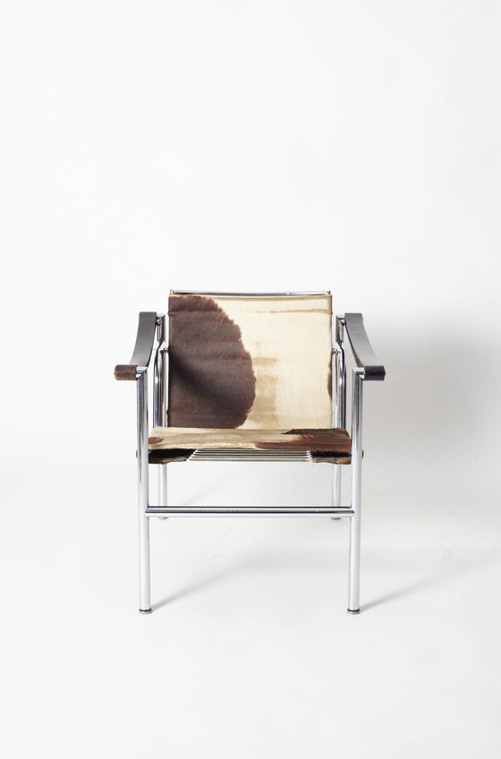 Image 1 of Lc1 Fauteuils van Cassina - Ontwerp van Le Corbusier en Pierre Jeanneret X 2