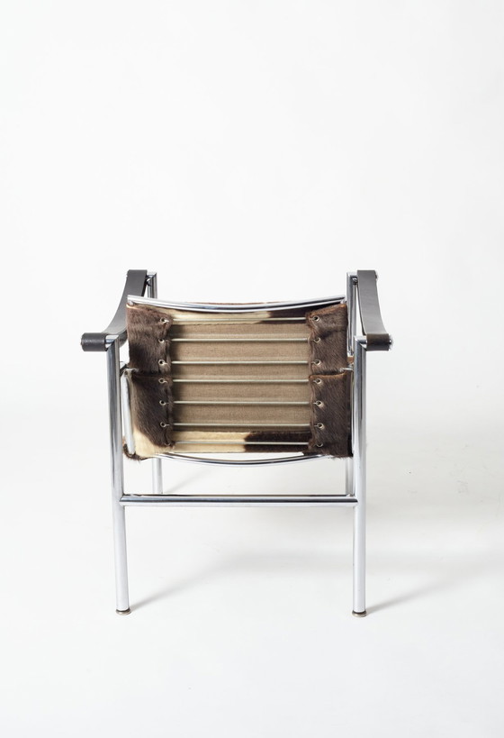 Image 1 of Lc1 Fauteuils van Cassina - Ontwerp van Le Corbusier en Pierre Jeanneret X 2