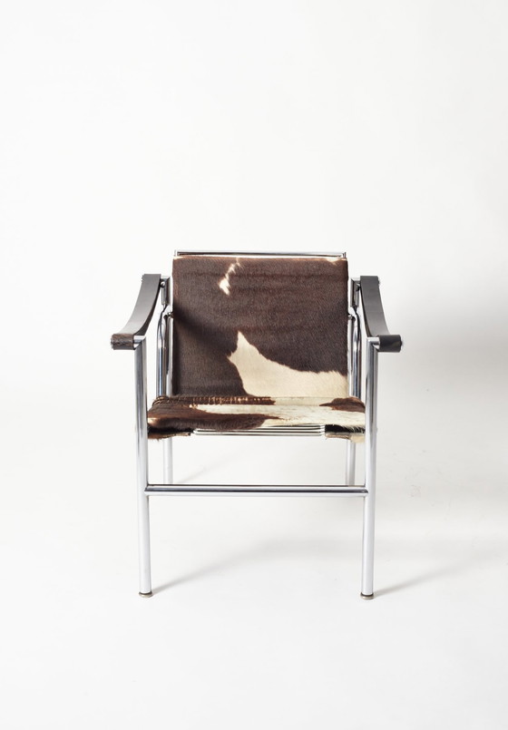 Image 1 of Lc1 Fauteuils van Cassina - Ontwerp van Le Corbusier en Pierre Jeanneret X 2