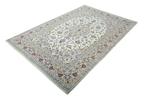 Image 1 of Handgeknoopt Kashan Kurk Oosters Tapijt - 293 X 200 Cm