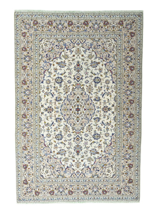 Handgeknoopt Kashan Kurk Oosters Tapijt - 293 X 200 Cm