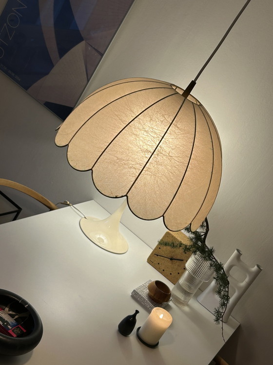 Image 1 of Vintage Goldkant Cocoon hanglamp Mid Century