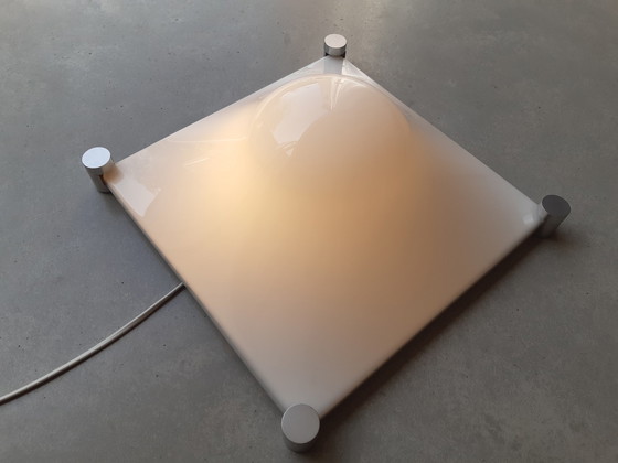 Image 1 of Plexiglazen space age plafondlamp wandlamp van Elio Martinelli voor Martinelli Luce