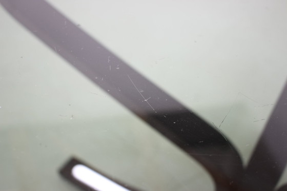 Image 1 of 1960 Sigurd Ressell Voor Vatne Møbler Falcon salontafel met glazen blad