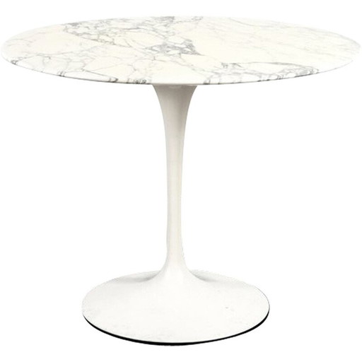 Vintage marmeren eettafel door Eero Saarinen voor Knoll International, Duitsland 1969