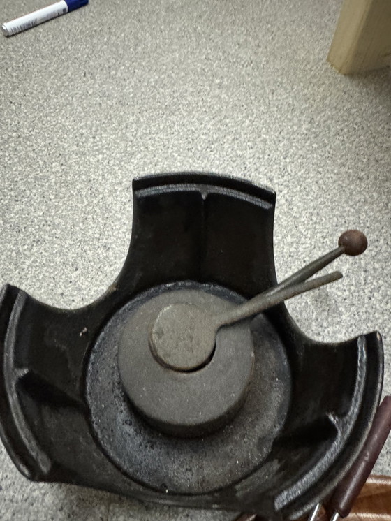 Image 1 of Vintage Fondue Set Jaren 70 