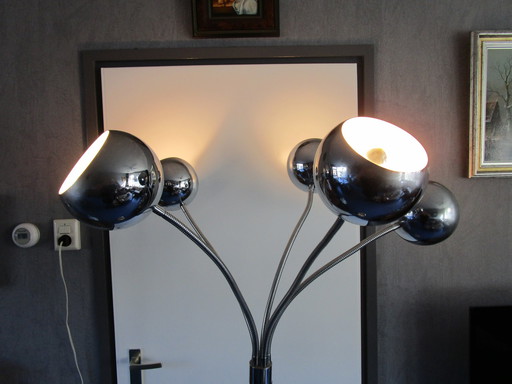 Vintage Vloerlamp Met 5 Bollen - Present Time Bv