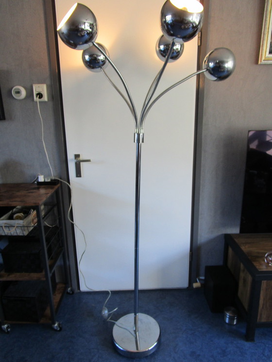 Image 1 of Vintage Vloerlamp Met 5 Bollen - Present Time Bv