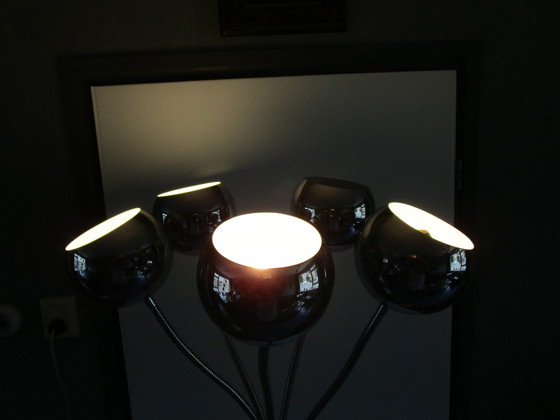 Image 1 of Vintage Vloerlamp Met 5 Bollen - Present Time Bv