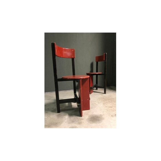 Image 1 of Paar vintage Piet Blom Bastille stoelen, 1960