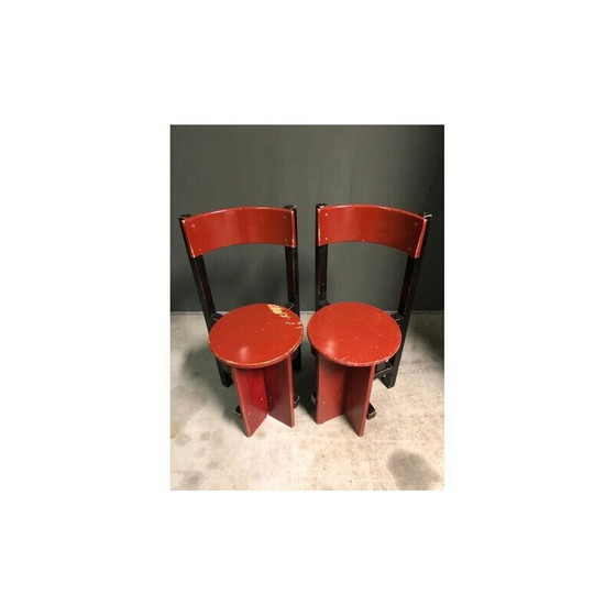Image 1 of Paar vintage Piet Blom Bastille stoelen, 1960