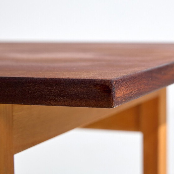 Image 1 of Vintage eikenhouten salontafel van Hans J. Wegner voor Getama, jaren 1960