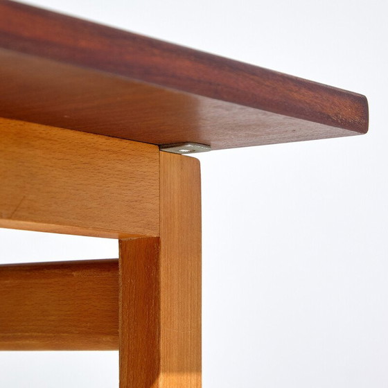 Image 1 of Vintage eikenhouten salontafel van Hans J. Wegner voor Getama, jaren 1960