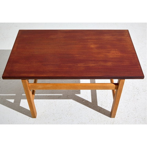 Image 1 of Vintage eikenhouten salontafel van Hans J. Wegner voor Getama, jaren 1960