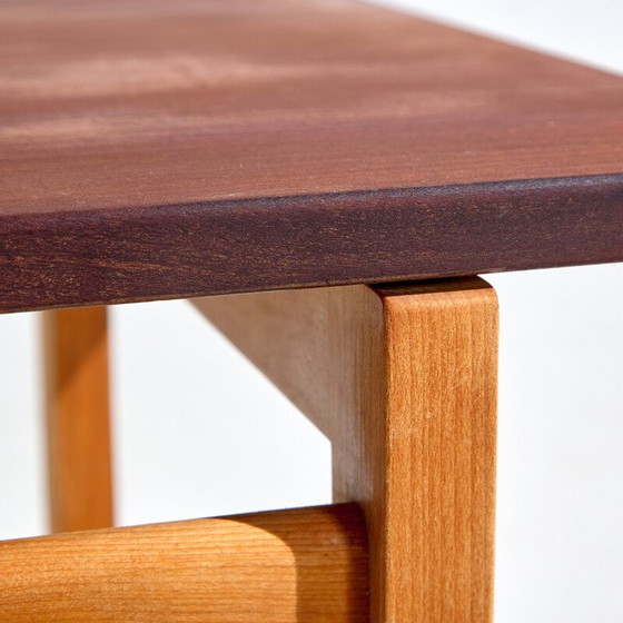 Image 1 of Vintage eikenhouten salontafel van Hans J. Wegner voor Getama, jaren 1960