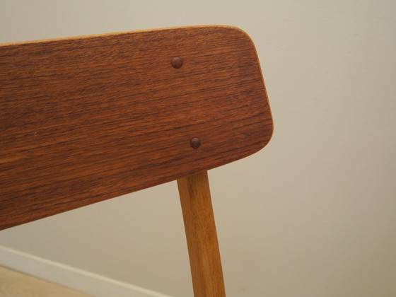 Image 1 of Set van twee beukenhouten stoelen, Deens ontwerp, 1960S, Vervaardiging: Denemarken