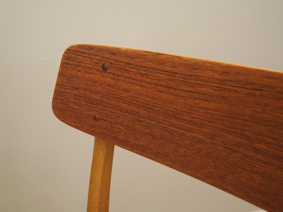 Image 1 of Set van twee beukenhouten stoelen, Deens ontwerp, 1960S, Vervaardiging: Denemarken