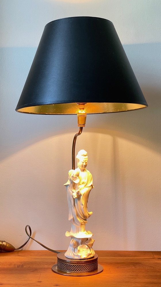 Image 1 of Geisha lamp Chinees porselein Begin 20e eeuw