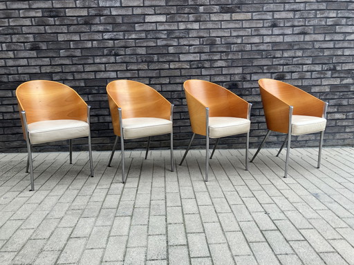 4x Philippe Starck King Costes eetkamerstoelen