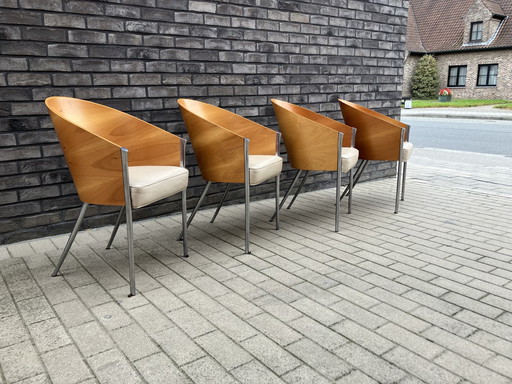 4x Philippe Starck King Costes eetkamerstoelen