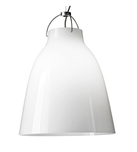 Image 1 of 2x Caravaggio P3 Opaal Hanglamp Fritz Hansen