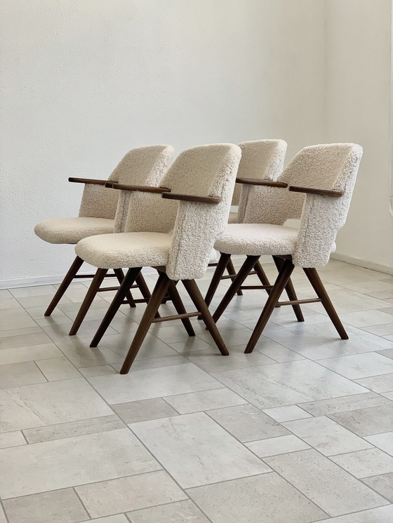 Image 1 of 4x Cees Braakman Pastoe FT30 eetkamerstoelen