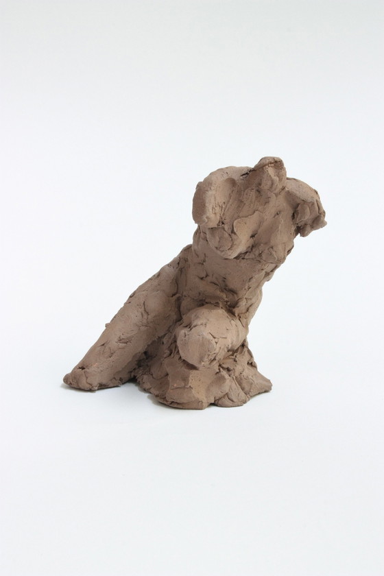 Image 1 of Yolande Ide (1931) - Terracotta sculptuur van een vrouwentorso