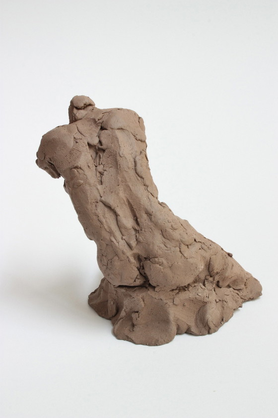 Image 1 of Yolande Ide (1931) - Terracotta sculptuur van een vrouwentorso