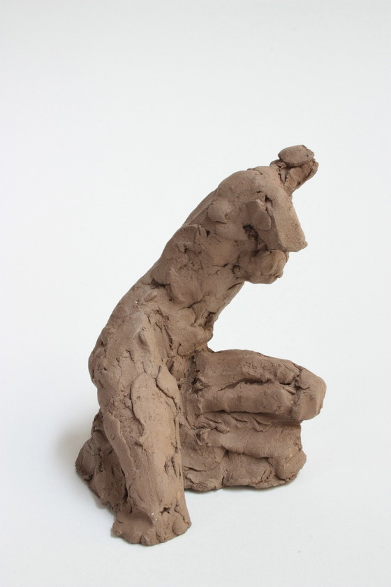 Image 1 of Yolande Ide (1931) - Terracotta sculptuur van een vrouwentorso