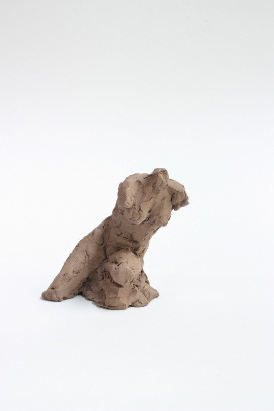 Image 1 of Yolande Ide (1931) - Terracotta sculptuur van een vrouwentorso